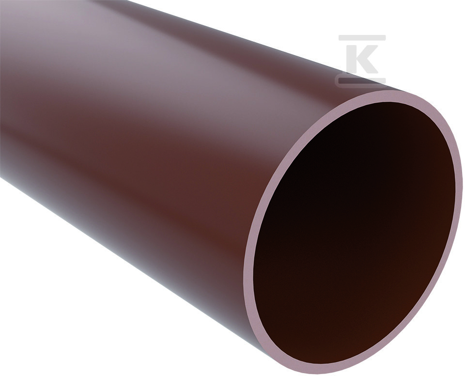Rura PVC naprawcza DN/ID250-DN/OD275 L=3m, bezkielichowa gładka, kolor brązowy RR3000250_0001 - obrazek 1