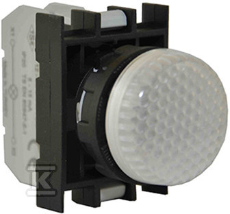 Lampka sygnalizacyjna B z LED, 12-30V AC/DC, biała T0-B050XB