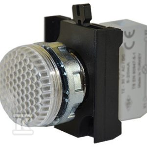 Lampka sygnalizacyjna serii CM z LED, 12-30V AC/DC, biała T0-CM050XB Lampka sygnalizacyjna serii CM z LED, 12-30V AC/DC, biała T0-CM050XB