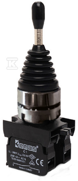 Joystick CM 2-pozycyjny stabilny (metal), 2NO T0-CM101DJ20
