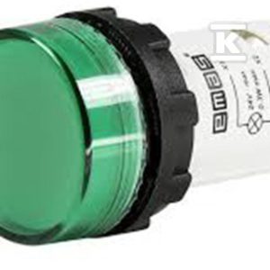 Lampka sygnalizacyjna MB z LED, monoblok, 24V AC/DC, płaski klosz, zielona T0-MBSD024Y Lampka sygnalizacyjna MB z LED, monoblok, 24V AC/DC, płaski klosz, zielona T0-MBSD024Y