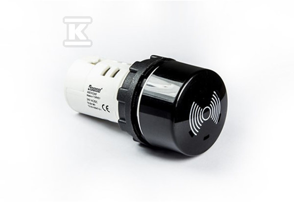 Buzzer, monoblok, 230V AC, 90db, czarny T0-MBZX220S - obrazek 1