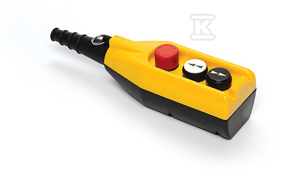 Kaseta sterownicza, 3 przyciski, w tym przycisk awaryjnego stopu 30 mm, dwie prędkości T0-PV3E30B4 - obrazek 1