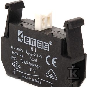 Element łączeniowy 1NO do kaset sterowniczych PV T0-PVB1 Element łączeniowy 1NO do kaset sterowniczych PV T0-PVB1