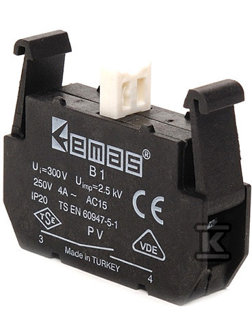 Element łączeniowy 1NO do kaset sterowniczych PV T0-PVB1 - obrazek 1