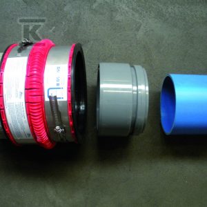 Złącze elastyczne VPC DN/OD183-226mm do rury betonowej okrągłej DN150 i rury z tworzywa sztucznego DN/OD150 VPC150B_0020