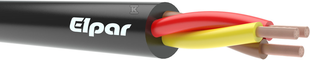 Przewód mieszkaniowy H03VV-F (OMY) 3G0,75 czarny H03VV-F-3G0,75 OMY - obrazek 1