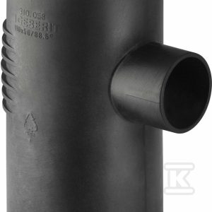 Trójnik PE Silent-db20 HT 63×56/88.5 sanitarny, do kanalizacji wewnętrznej niskoszumowej, kolor czarny 306.058.14.1 Trójnik PE Silent-db20 HT 63×56/88.5 sanitarny, do kanalizacji wewnętrznej niskoszumowej, kolor czarny 306.058.14.1