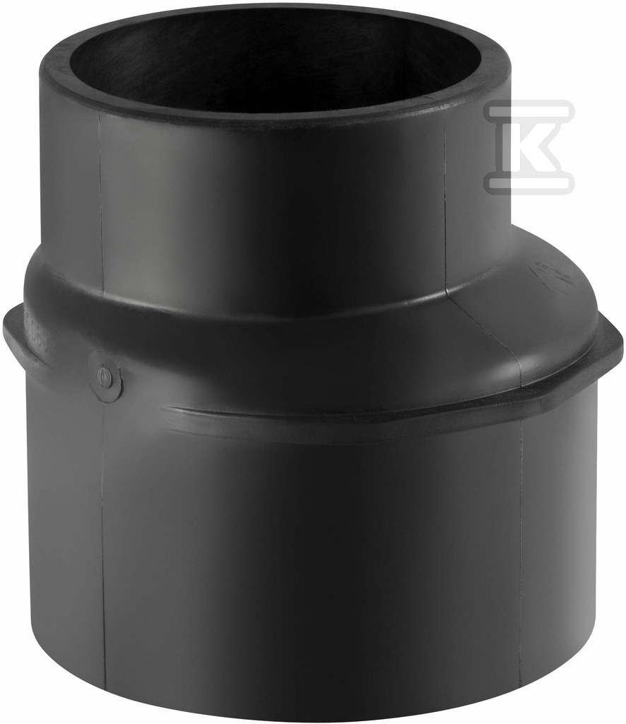 Redukcja PE Silent-db20 HT 110x56 niesymetryczna krótka, sanitarna, do kanalizacji wewnętrznej niskoszumowej, kolor czarny 310.050.14.1 - obrazek 1