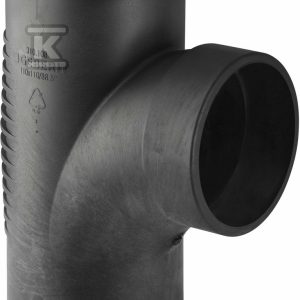 Trójnik PE Silent-db20 HT 110×90/88.5 o łagodnym promieniu, sanitarny, do kanalizacji wewnętrznej niskoszumowej, kolor czarny 310.088.14.1