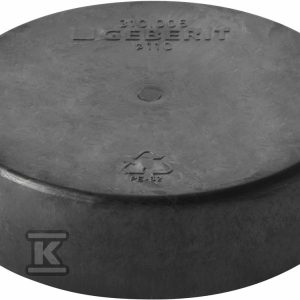 Zaślepka PE Silent-db20 HT 135 sanitarna, do kanalizacji wewnętrznej niskoszumowej, kolor czarny 312.005.14.1 Zaślepka PE Silent-db20 HT 135 sanitarna, do kanalizacji wewnętrznej niskoszumowej, kolor czarny 312.005.14.1