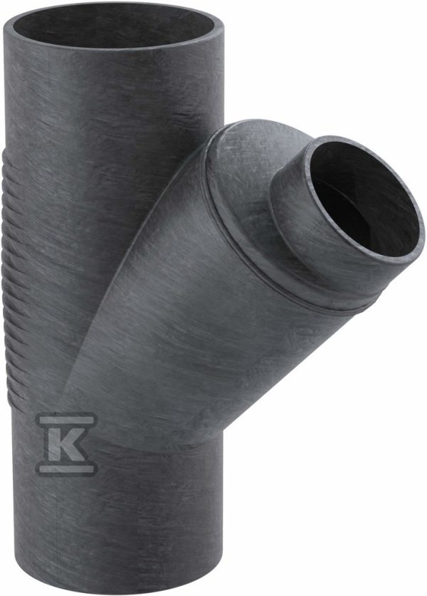 Trójnik PE Silent-db20 HT 160×110/45 sanitarny, do kanalizacji wewnętrznej niskoszumowej, kolor czarny 315.104.14.1