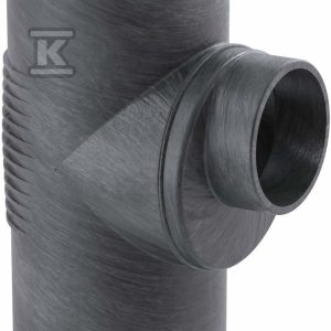 Trójnik PE Silent-db20 HT 160×110/88.5 sanitarny, do kanalizacji wewnętrznej niskoszumowej, kolor czarny 315.108.14.1