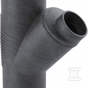 Trójnik PE Silent-db20 HT 160×135/45 sanitarny, do kanalizacji wewnętrznej niskoszumowej, kolor czarny 315.124.14.1