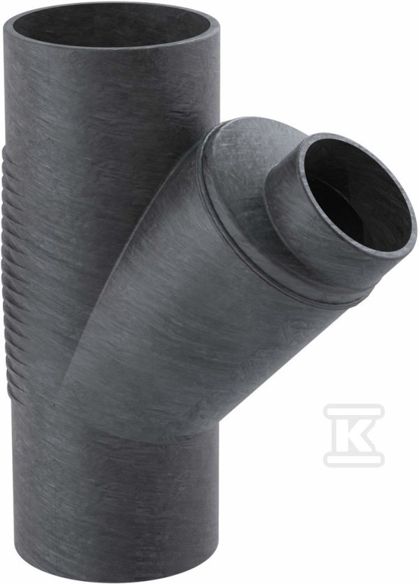 Trójnik PE Silent-db20 HT 160×135/45 sanitarny, do kanalizacji wewnętrznej niskoszumowej, kolor czarny 315.124.14.1