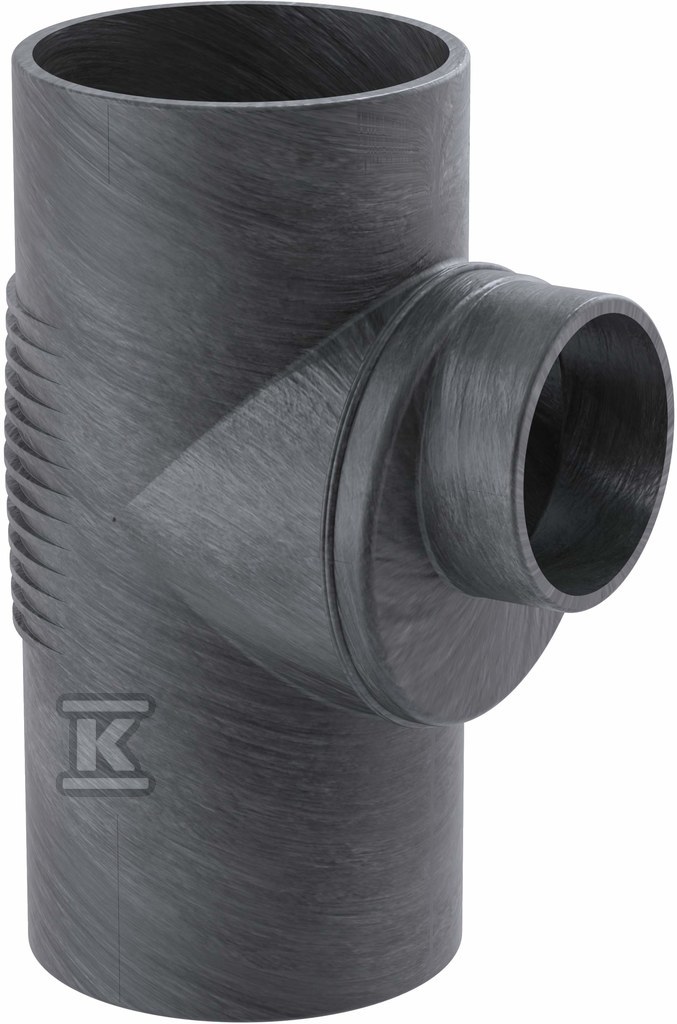 Trójnik PE Silent-db20 HT 160x135/88.5 sanitarny, do kanalizacji wewnętrznej niskoszumowej, kolor czarny 315.128.14.1 - obrazek 1