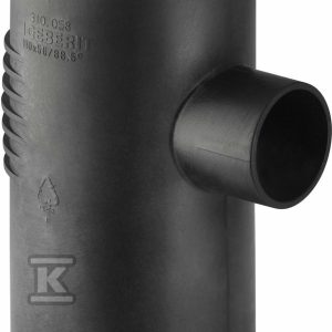 Trójnik PE Silent-db20 HT 160×160/88.5 sanitarny, do kanalizacji wewnętrznej niskoszumowej, kolor czarny 315.148.14.1