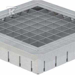 Kratka wlotowa stalowa do wpustu dachowego grawitacyjnego do bitumicznych uszczelnień dachu, o regulowanej wysokości, wym. 25x25cm, obciążenie do 150kg 359.039.00.1 Kratka wlotowa stalowa do wpustu dachowego grawitacyjnego do bitumicznych uszczelnień dachu, o regulowanej wysokości, wym. 25x25cm, obciążenie do 150kg 359.039.00.1