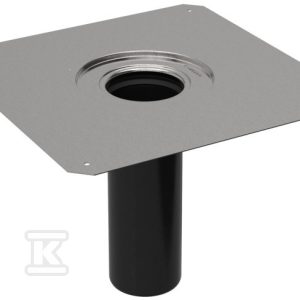 Przyłącze DN90mm paroizolacji (kołnierz + króciec PEHD) z tworzywa sztucznego lub bitumu, odpływ pionowy, do wpustów dachowych o przepustowości 25 l/s (Pluvia) 359.102.00.1 Przyłącze DN90mm paroizolacji (kołnierz + króciec PEHD) z tworzywa sztucznego lub bitumu, odpływ pionowy, do wpustów dachowych o przepustowości 25 l/s (Pluvia) 359.102.00.1