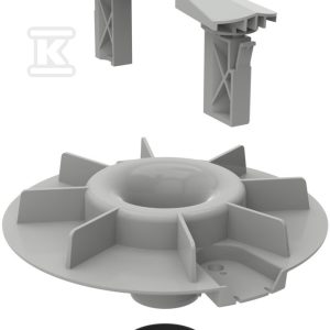 Przelew awaryjny / element spiętrzający DN56mm do wpustów dachowych o przepustowości 9l/s i 12l/s, wysokość przelewowa 55mm (Pluvia) 359.114.00.1 Przelew awaryjny / element spiętrzający DN56mm do wpustów dachowych o przepustowości 9l/s i 12l/s, wysokość przelewowa 55mm (Pluvia) 359.114.00.1