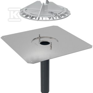 Wpust dachowy DN56 z kołnierzem przyłączeniowym, do pokryć bitumicznych, aluminiowa kratka osłonowa, odpływ pionowy, przepustowość 12l/s (Pluvia) 359.127.00.1 Wpust dachowy DN56 z kołnierzem przyłączeniowym, do pokryć bitumicznych, aluminiowa kratka osłonowa, odpływ pionowy, przepustowość 12l/s (Pluvia) 359.127.00.1