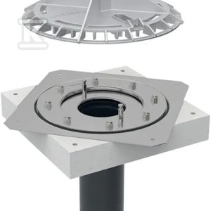 Wpust dachowy DN90 z kołnierzem mocującym, do folii dachowych, aluminiowa kratka osłonowa, odpływ pionowy, przepustowość 25l/s (Pluvia) 359.130.00.1 Wpust dachowy DN90 z kołnierzem mocującym, do folii dachowych, aluminiowa kratka osłonowa, odpływ pionowy, przepustowość 25l/s (Pluvia) 359.130.00.1