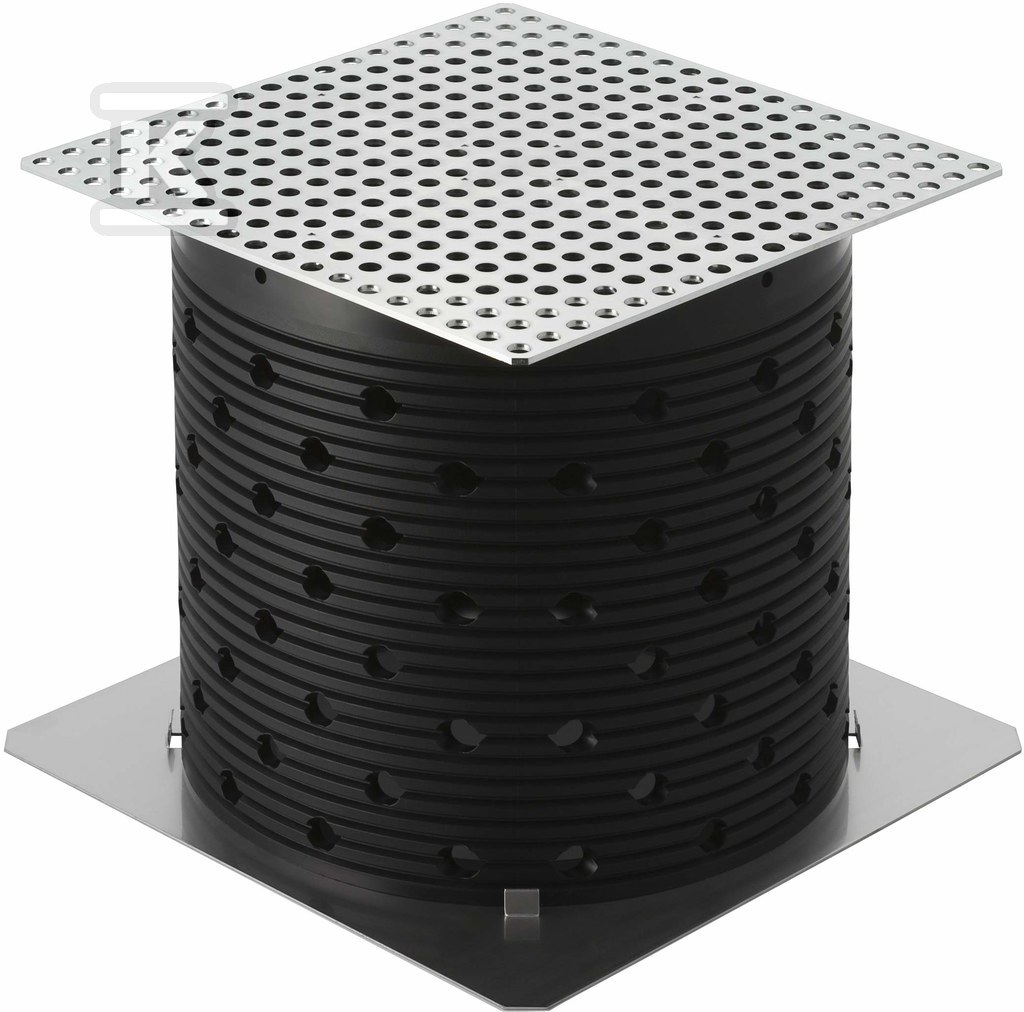 Studzienka rurowa wpustu tarasowego DN56mm o przepustowości 12l/s i 25l/s, do dachów zielonych, do ruchu pieszego z obciążeniem do 300kg (Pluvia) 359.504.00.1 - obrazek 1