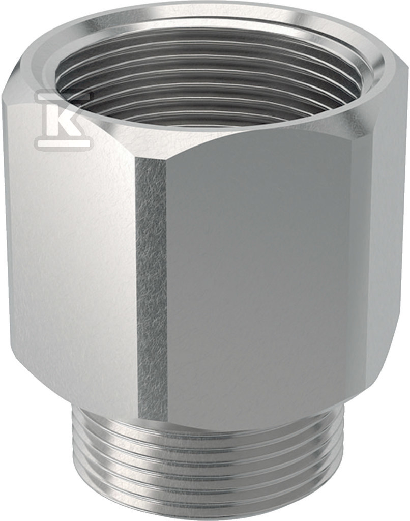 Złączka gwintowana nakrętno-wkrętna GW1 1/2"xGZ3/4", stalowa ocynkowana (kanalizacja HDPE) 362.877.26.1 - obrazek 1