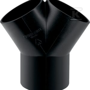 Trójnik PEHD 56×56/60 skośny symetryczny, kolor czarny (kanalizacja HDPE) 363.465.16.1