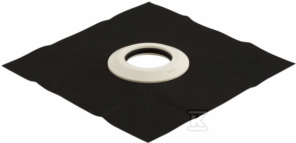 Kołnierz uszczelniający DN110 z folią przyłączeniową samoprzylepną RESISTIT, wym.50x50x2.5cm, do uszczelnień bitumicznych, do ochrony przed wilgocią, kolor czarny (kanalizacja HDPE) 367.673.00.1 - obrazek 1