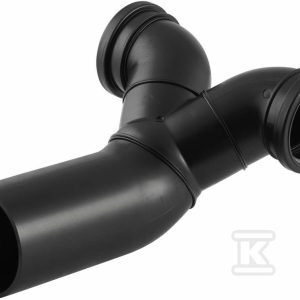 Trójnik PEHD 110×110/90 boczny przyłączeniowy rozgałęźny, niecentryczny, do podłączenia dwóch muszli wiszących WC, kolor czarny (kanalizacja HDPE) 367.904.16.1 Trójnik PEHD 110×110/90 boczny przyłączeniowy rozgałęźny, niecentryczny, do podłączenia dwóch muszli wiszących WC, kolor czarny (kanalizacja HDPE) 367.904.16.1