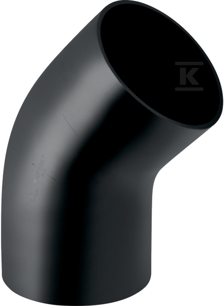 Kolano PEHD 200/45, kolor czarny (kanalizacja HDPE) 370.045.16.1 - obrazek 1