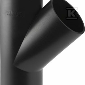 Trójnik PEHD 200×110/45 skośny, kolor czarny (kanalizacja HDPE) 370.135.16.1