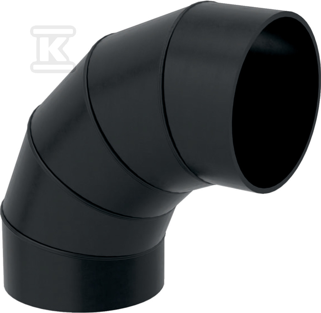 Kolano segmentowe PEHD 250/90, kolor czarny (kanalizacja HDPE) 371.055.16.1 - obrazek 1
