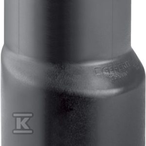 Redukcja (zwężka) PEHD 250×200 niesymetryczna długa, kolor czarny (kanalizacja HDPE) 371.596.16.1