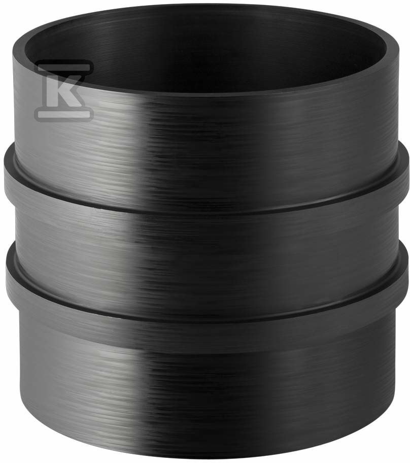 Tuleja PEHD pierścieniowa 250 z podwójnym pierścieniem, kolor czarny (kanalizacja HDPE) 371.751.16.1 - obrazek 1