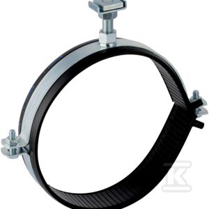 Uchwyt do rur 250mm z opaską elektrozgrzewalną, do mocowania w punkcie stałym, stalowy ocynkowany (Pluvia) 371.861.00.1 Uchwyt do rur 250mm z opaską elektrozgrzewalną, do mocowania w punkcie stałym, stalowy ocynkowany (Pluvia) 371.861.00.1