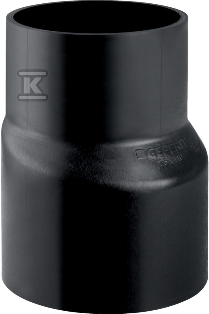 Redukcja (zwężka) PEHD 315x250 niesymetryczna długa, kolor czarny (kanalizacja HDPE) 372.598.16.1 - obrazek 1