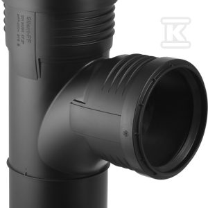 Trójnik Silent-PP HT 110×90/87.5 sanitarny, do kanalizacji wewnętrznej niskoszumowej, kolor czarny 390.554.14.1 Trójnik Silent-PP HT 110×90/87.5 sanitarny, do kanalizacji wewnętrznej niskoszumowej, kolor czarny 390.554.14.1