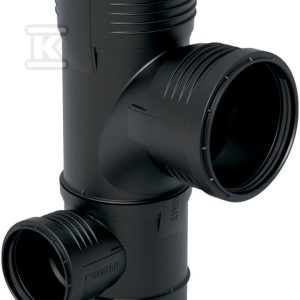 Trójnik podwójny narożny Silent-PP HT 110x110x75/88.5 łagodny wlot, lewy, dwupłaszczyznowy, sanitarny, do kanalizacji wewnętrznej niskoszumowej, kolor czarny 390.561.14.1 Trójnik podwójny narożny Silent-PP HT 110x110x75/88.5 łagodny wlot, lewy, dwupłaszczyznowy, sanitarny, do kanalizacji wewnętrznej niskoszumowej, kolor czarny 390.561.14.1
