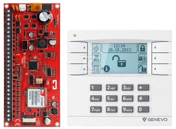 Zestaw „GENEVO” PRiMA16QSET centrala alarmowa PRiMA 16Q z manipulatorem PRiMA LCD C61C203
