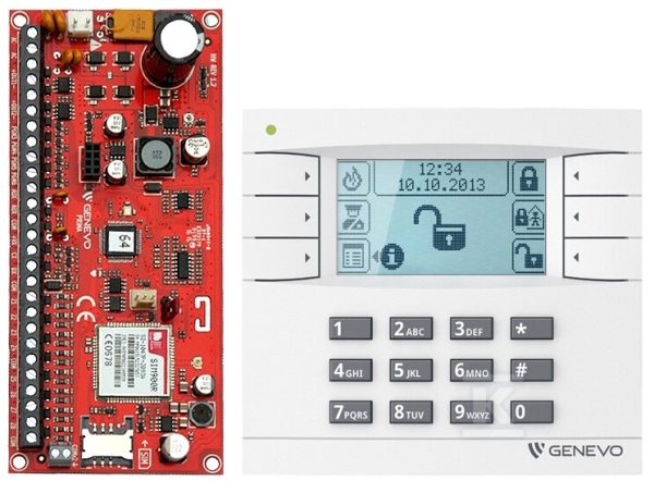 Zestaw „GENEVO” PRiMA64QSET centrala alarmowa PRiMA 64 z manipulatorem PRiMA LCD C61C205