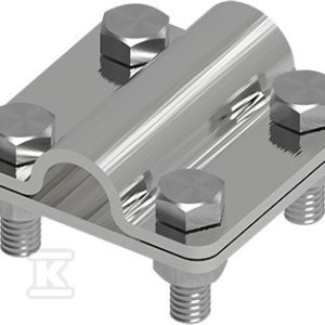 Złącze uniwersalne Ni 2-elementowe 60×60 bed/pręt16 21400305 Złącze uniwersalne Ni 2-elementowe 60×60 bed/pręt16 21400305