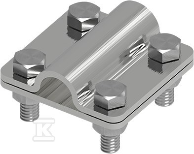 Złącze uniwersalne Ni 2-elementowe 60x60 bed/pręt16 21400305 - obrazek 1