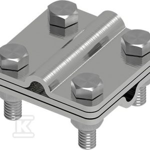 Złącze uniwersalne Ni 3-elementowe 60×60 DR8/DR8 21401405 Złącze uniwersalne Ni 3-elementowe 60×60 DR8/DR8 21401405