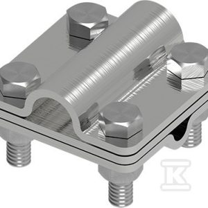 Złącze uniwersalne Ni 3-elementowe 60×60 DR8/pręt16 21401605 Złącze uniwersalne Ni 3-elementowe 60×60 DR8/pręt16 21401605