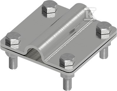 Złącze uniwersalne Ni 2-elementowe 80x80 bed/pręt16 21500305 - obrazek 1