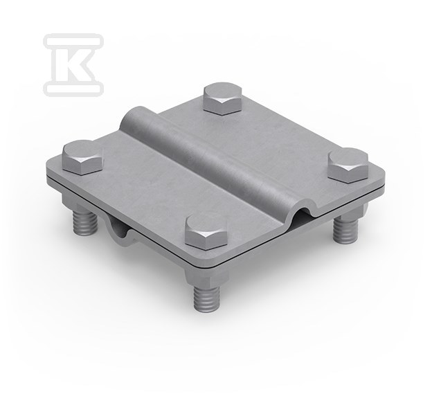 Złącze uniwersalne OG - 2-elementowe, 80x80 DR8/DR8 21500402 - obrazek 1