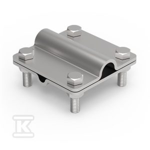 Złącze uniwersalne Ni 2-elementowe 80×80 DR8/pręt16 21500605 Złącze uniwersalne Ni 2-elementowe 80×80 DR8/pręt16 21500605
