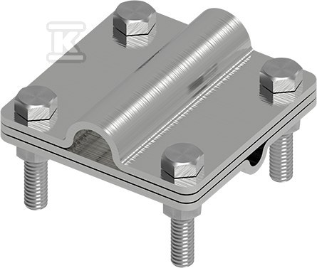 Złącze uniwersalne Ni 3-elementowe 80x80 DR8/pręt16 21501605 - obrazek 1